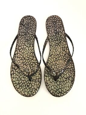 MATISSE Malibu Metallic Animal Print Sandal Flip-Flop Women’s Size 10 Cheetah